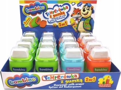 Obrázek produktu pro Guma + ořezávátko 2v1 Bambino