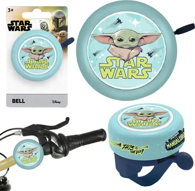Produktbild von STAR WARS The Mandalorian Metall-Fahrradklingel für den Lenker von Fahrrädern und Kinderrollern
