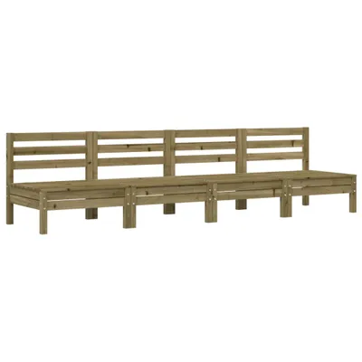 Immagine prodotto di Divani Senza Braccioli da Giardino 4pz Legno di Pino Impregnato