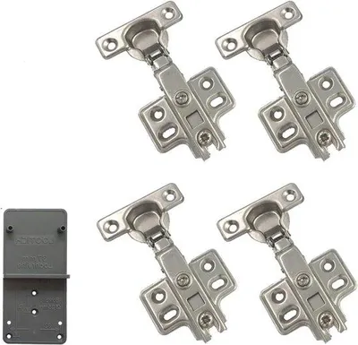Immagine prodotto di Cerniere ad chiusura ammortizzata per mobili da cucina, ammortizzazione automatica, set da 4 pezzi