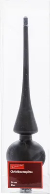 Produktbild von TrendLine Christbaumspitze aus Glas 26 cm schwarz matt