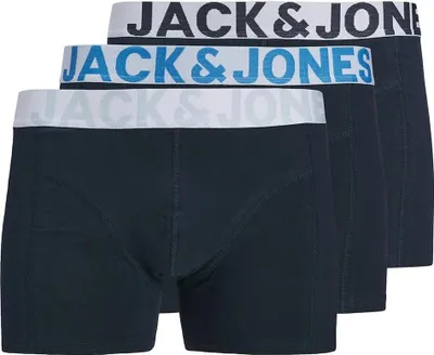 Zdjęcie produktu dla Jack & Jones Conor Solid – bokserki, 3 sztuki, niebieskie, rozmiar XL, męskie, niebieskie, rozmiar XL