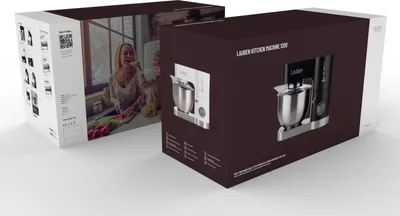Produktbild von Lauben Küchenmaschine 5.5L 1200BC mit Zubehör        schwarz retail