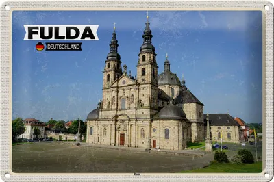 Produktbild von Blechschild Städte Fulda Dom Mittelalter Architekur 30x20cm