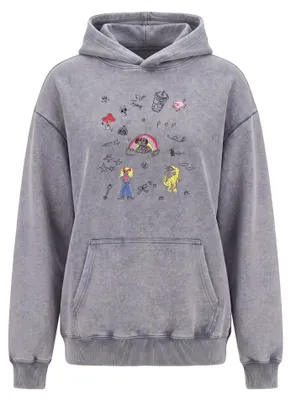 Image de SUPSLIM - Pull à capuche pour femmes, couleur gris, taille S