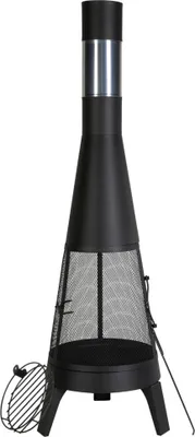 Produktbild von Terrassenofen Gartenkamin - Aztekenofen Chimenea Feuerstelle - φ508x1495mm Maße - Ausgezeichnete Wärmequelle im Freien
