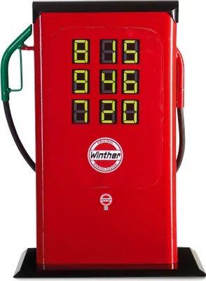 Produktbild von Winther VIKING CHALLENGE Spiel-Tankstelle – Robuste Kindertankstelle für Drinnen und Draußen, Rollenspiel-Tanksäule für Kita und Kindergarten, ab 3-15 Jahre