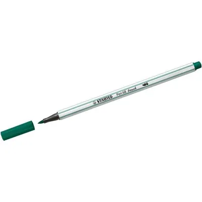 Produktbild von STABILO Pen 68 brush, 1 Farben, Grün, Türkis, Pinselspitze, Faser, Grün, Türkis, Weiß, Hexagonal