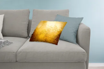 Produktbild von MuchoWow® Zierkissen Sofakissen Wohnzimmer Dekokissen 60x40 cm Gold - Design - Abstrakt - Kopfkissen - Polster mit Foto