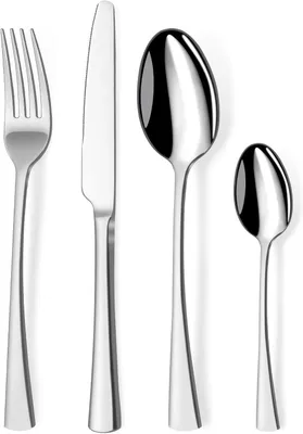 Produktbild von Besteckset 24-teilig, Edelstahl, 6 Personen, spülmaschinenfest, für Küche