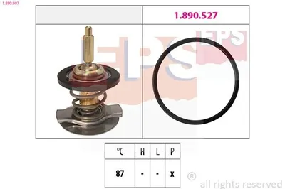 Produktbild von EPS Thermostat Kühlmittel 87°C passend für MERCEDES-BENZ Stufenheck (W124) C-Klasse Limousine (W202) SLK (R170) M-Klasse (W163) E-Klasse Limousine