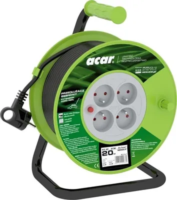 Produktbild von ACAR Acar PZ-4Z/OTM H05VV-F 3G1.0 20M  Retractable extension cable