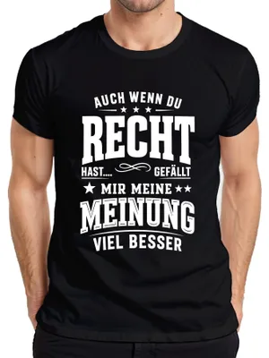 Zdjęcie produktu dla Nawet jeśli masz rację, podoba mi się ten sarkastyczny napis. T-shirt męski, czarny, rozmiar XL