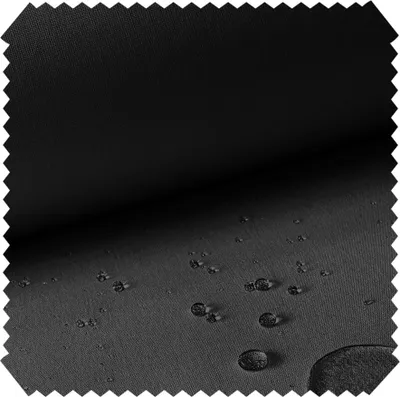 Produktbild von novely® Oxford 440D UV modischer Polyesterstoff - Outdoor, wasserabweisend, UV-beständig, leicht zu verarbeiten, beschichtet | Meterware | 1lfm - Farbe: 03 Schwarz