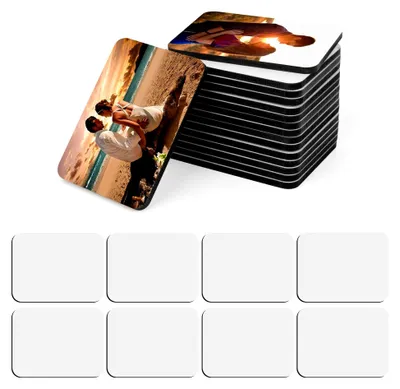 Produktbild von 16 Stück leere Kühlschrankmagnete 4,5 x 6 cm, DIY dekorative Magnete für Büro, Küche und Zuhause