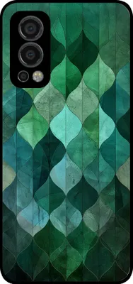 Produktbild von Smartphonica Telefon Fall geeignet für OnePlus Nord 2 5G mit grünen Blättern drucken - TPU Backcover Fall grünes Blatt Design - Grün