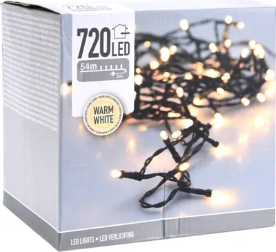 Produktbild von Koopman Weihnachts LED-Beleuchtung Außen warmweiß 720 Lichter 54 Meter IP44