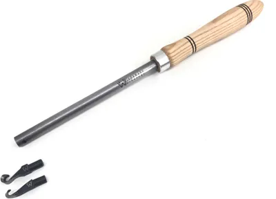 Produktbild von Universalhalter Ø 13mm kurz mit Heft + Wiedemanns kl. gerader und gekröpfter Ausdrehhaken Drechsler drechseln woodturning woodturner (SET003K)