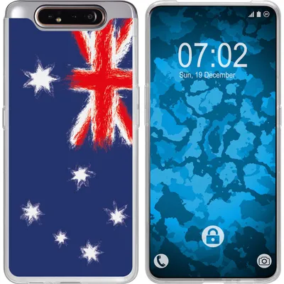 Produktbild von PhoneNatic Case kompatibel mit Samsung Galaxy A80 Silikon-Hülle WM Australien M2
