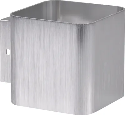 Obrázok produktu pre Nástenná lampa IZAR, strieborná, brúsená, 1xG9x10W, hliník, rozmery: 9,8 x 9,8 x 12,4 cm, IP20, Polux