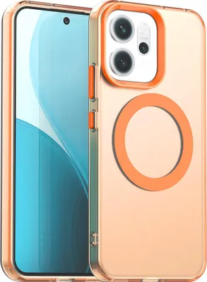 Obrázek produktu pro Magnetické pouzdro pro Oppo Reno14 Pro 5G, tenké matné průsvitné nárazuvzdorné pouzdro Pomerančový