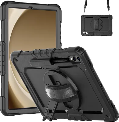 Produktbild von Hülle Samsung Galaxy Tab S10+, Galaxy Tab S9 FE+, Galaxy Tab S9+ Schutzhülle - Cazy - Schwarz