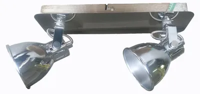 Produktbild von Deckenstrahler Spotlampe Letora chrom Wandleuchte Deckenleuchte 2-flammig