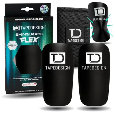 Immagine prodotto di Protezioni per tibia trasparenti, modello Flex, adatte a una taglia unica