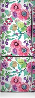 Produktbild von Magnetfolie Aufkleber Kühlschrankmagnete 60x180 cm - Blumen und Beeren.