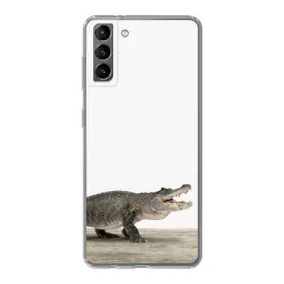 Produktbild von MuchoWow® Handyhülle Schutzhülle Hülle für Samsung Galaxy S21 Plus Kinder - Krokodil - Junge - Kinder - Mädchen Silikon Softcase Handy Hülle - Handy-Tasche
