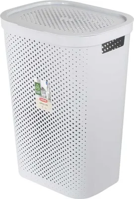 Produktbild von Curver INFINITY Wäschebox mit Lochmuster, 60 l, Grau
