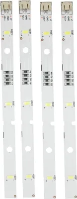 Produktbild von Kühlschrank LED Leiste 2er Set – Ersatz für RONGSHENG/HISENSE, LED Beleuchtung, kompatible Lichtleisten für Kühlschrank