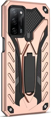 Produktbild von Mobigear Armor Stand  OPPO A54 Hülle Hardcase Backcover Stoßfest mit Ständer - Roségold