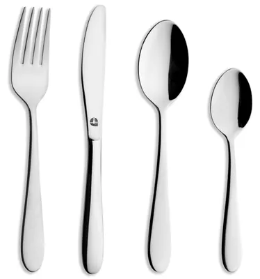 Kinderbesteck-Set 4-teilig, 18/0 Edelstahl, hochglanzpoliert, silber