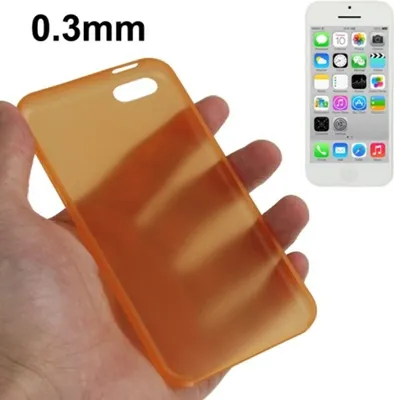 Produktbild von Schutzhülle Case Ultra Dünn 0,3mm für Handy Apple iPhone 5C Orange