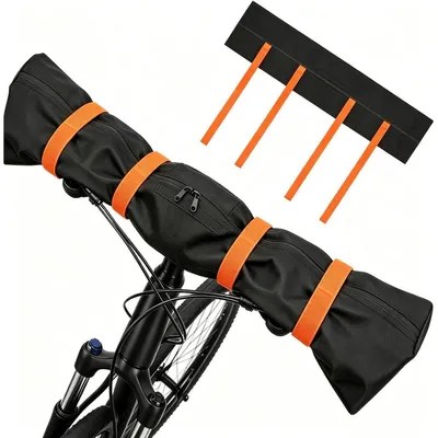 Image de Housse de protection pour vélo, 91 x 23 cm, imperméable, orange, en tissu Oxford 300D