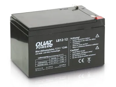 Immagine prodotto di QUATPOWER Blei-Akkumulator LB12-12, 12 V-/12 Ah
