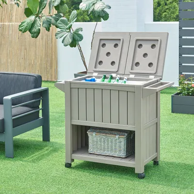 Immagine prodotto di Carrello refrigerante per esterni 'Arsita' capacità 80 L arrotolabile 102 x 47 x 87 cm Beige