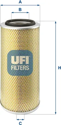 Produktbild von Luftfilter UFI 27.804.00 für VW LT 28-35 I Kastenwagen (281-363) Filtereinsatz
