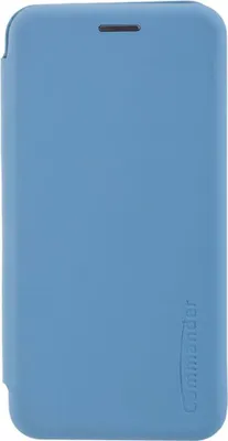 Produktbild von COMMANDER Book Case CURVE für Samsung Galaxy S10 - Soft Touch - Light Blue