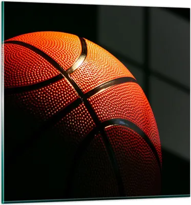 Produktbild von Bilder auf glas - Basketball Spiel Sport - 70x70cm - Glasbilder - Wandbilder - Kunstdruck - zum Aufhängen bereit - Wanddekoration aus Glas - Glas Bilder - Wandbild auf Glas - Einteilig - GAC70x70-2225