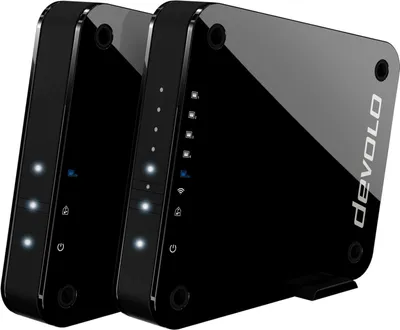 Produktbild von Devolo GigaGateStarter Kit DE Highspeed WLAN Bridge Black Gut