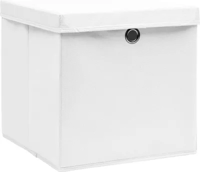 Immagine prodotto di Contenitori con Coperchi 4 pz 28x28x28 cm Bianco