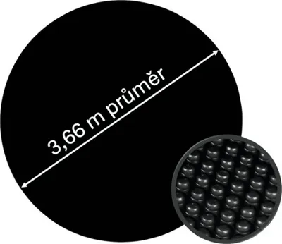 Image de Voile solaire CF pour piscines d'un diamètre de 3,6 m noir