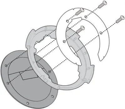 Zdjęcie produktu dla Givi BF34 Specific Flange for Fitting Tanklock, TanklockED Bags