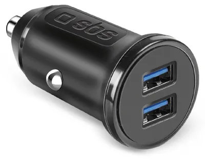 Produktbild von SBS Ladegerät fürs Auto mit zwei USB-Ausgängen