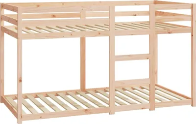 Obrázek produktu pro Patrová postel bez matrace 90 x 190 cm masivní borové dřevo