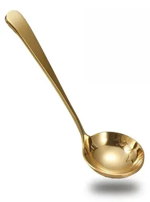 Suppenkelle aus Edelstahl, gold, 20 cm, 6 cm Schöpfer