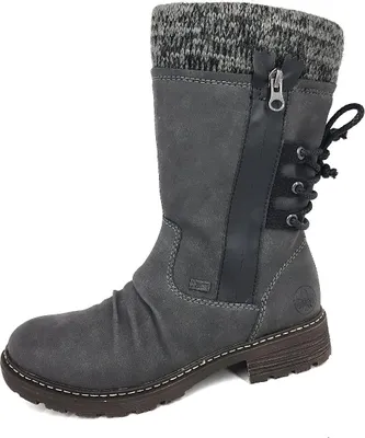 Productafbeelding van Rieker Damenschuhe Stiefel Gefüttert Grau Freizeit