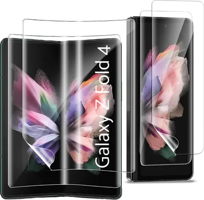 Image de Protection d'écran pour Samsung Galaxy Z FOLD 4 [2 pièces] Film de protection d'écran flexible en plastique transparent Phonillico®